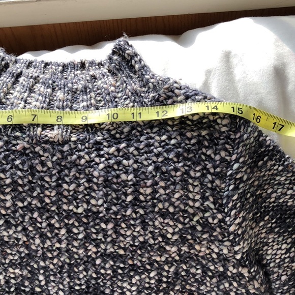FOREVER 21 CONTEMPORARY BLUE & WHITE KNIT TURTLENECK Sweater Small /Peti… - Picture 8 of 16